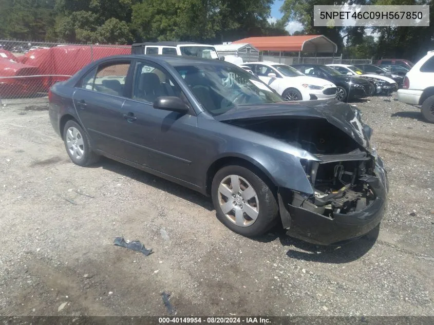 5NPET46C09H567850 2009 Hyundai Sonata Gls