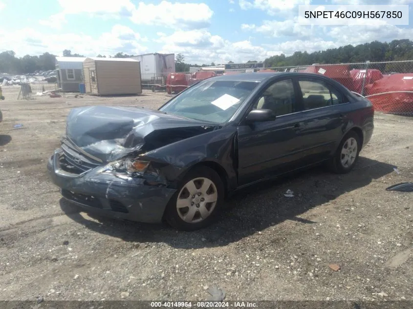 5NPET46C09H567850 2009 Hyundai Sonata Gls