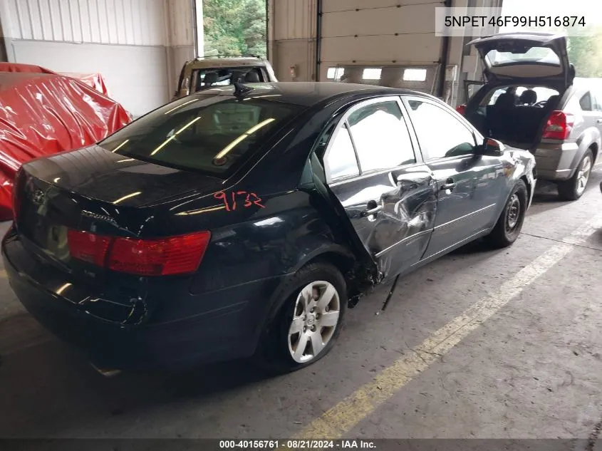 2009 Hyundai Sonata Gls VIN: 5NPET46F99H516874 Lot: 40156761