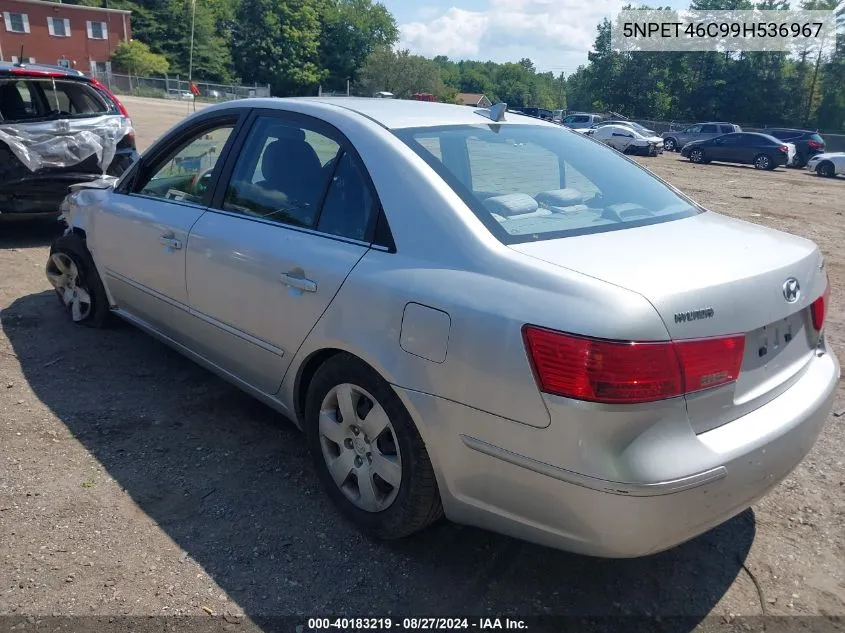 2009 Hyundai Sonata Gls VIN: 5NPET46C99H536967 Lot: 40183219