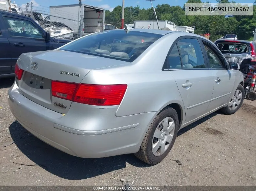 5NPET46C99H536967 2009 Hyundai Sonata Gls