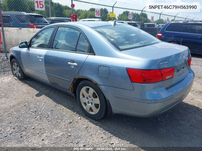 2009 Hyundai Sonata Gls VIN: 5NPET46C79H563990 Lot: 40196497