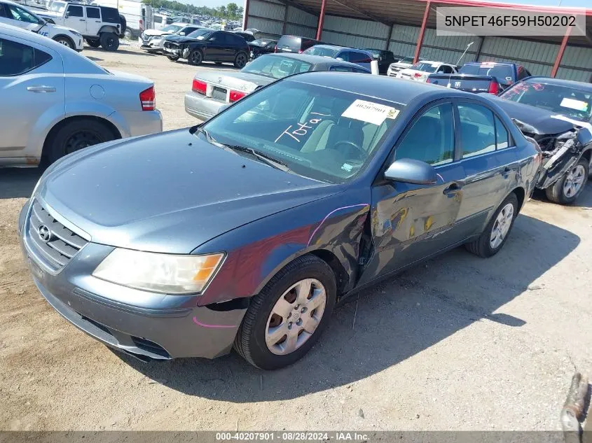 2009 Hyundai Sonata Gls VIN: 5NPET46F59H50202 Lot: 40207901