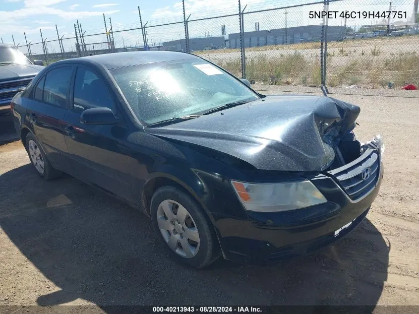 5NPET46C19H447751 2009 Hyundai Sonata Gls