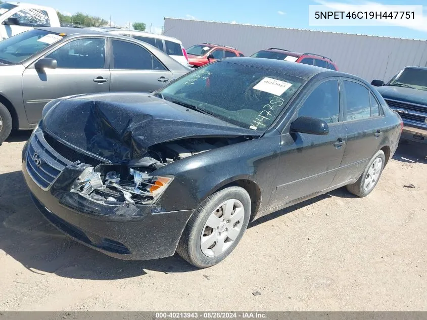 5NPET46C19H447751 2009 Hyundai Sonata Gls