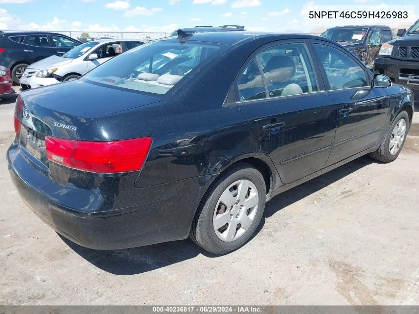 2009 Hyundai Sonata Gls VIN: 5NPET46C59H426983 Lot: 40236817