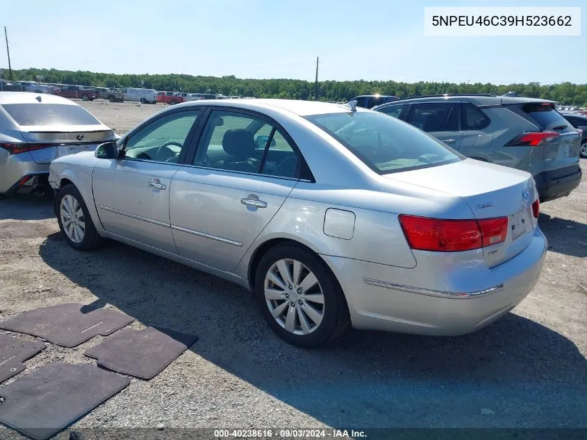 2009 Hyundai Sonata Limited VIN: 5NPEU46C39H523662 Lot: 40238616