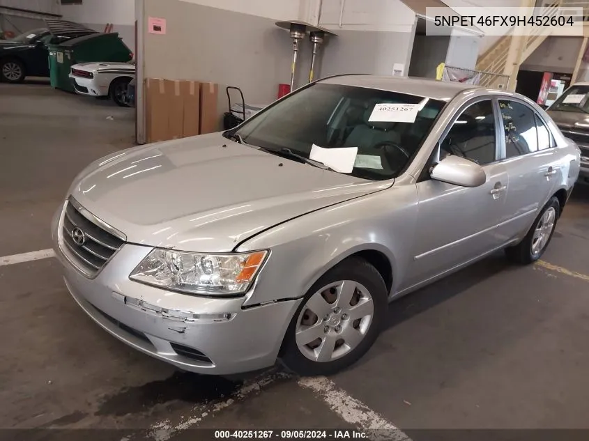 2009 Hyundai Sonata Gls VIN: 5NPET46FX9H452604 Lot: 40251267