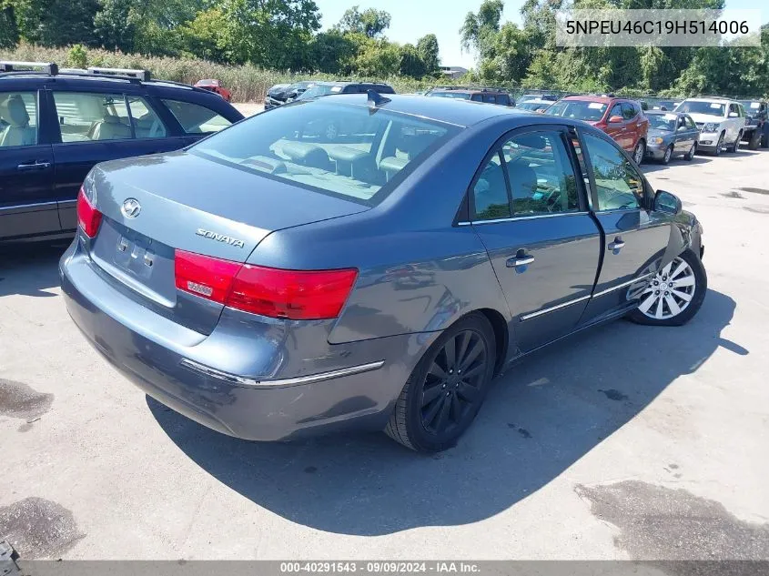 5NPEU46C19H514006 2009 Hyundai Sonata Limited