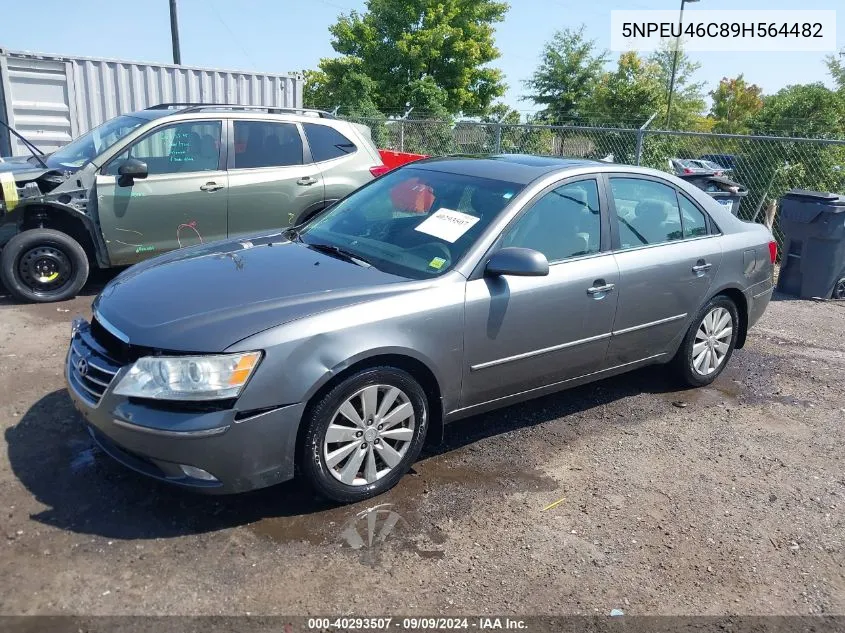 2009 Hyundai Sonata Limited VIN: 5NPEU46C89H564482 Lot: 40293507