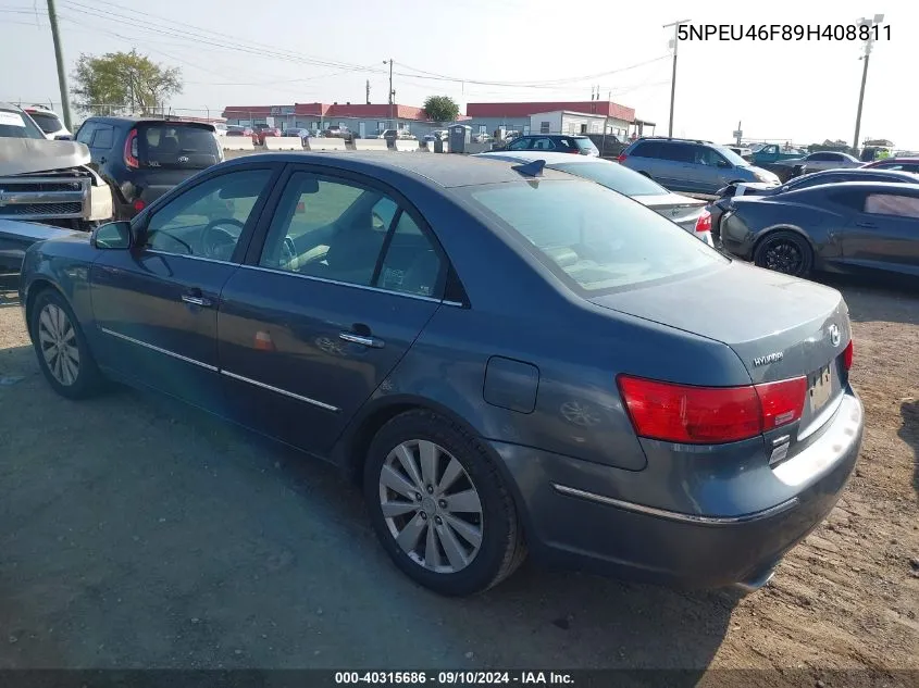 5NPEU46F89H408811 2009 Hyundai Sonata Limited V6