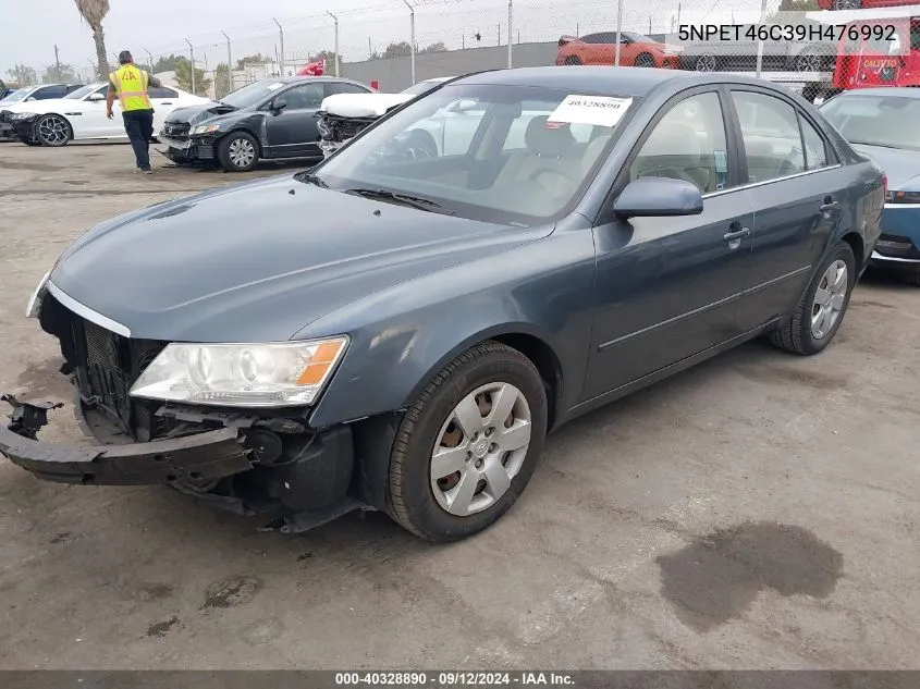 2009 Hyundai Sonata Gls VIN: 5NPET46C39H476992 Lot: 40328890