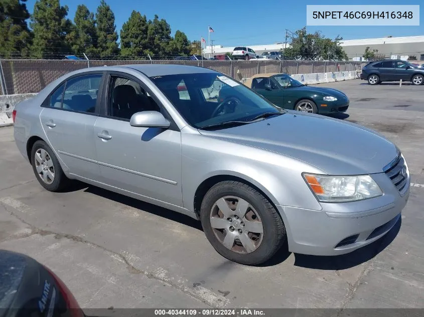 2009 Hyundai Sonata Gls VIN: 5NPET46C69H416348 Lot: 40344109