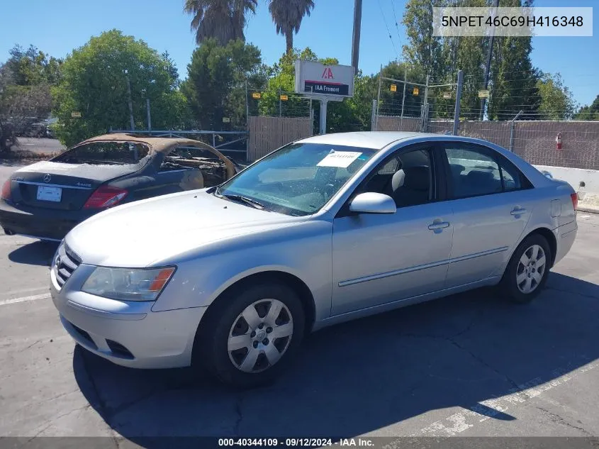 5NPET46C69H416348 2009 Hyundai Sonata Gls