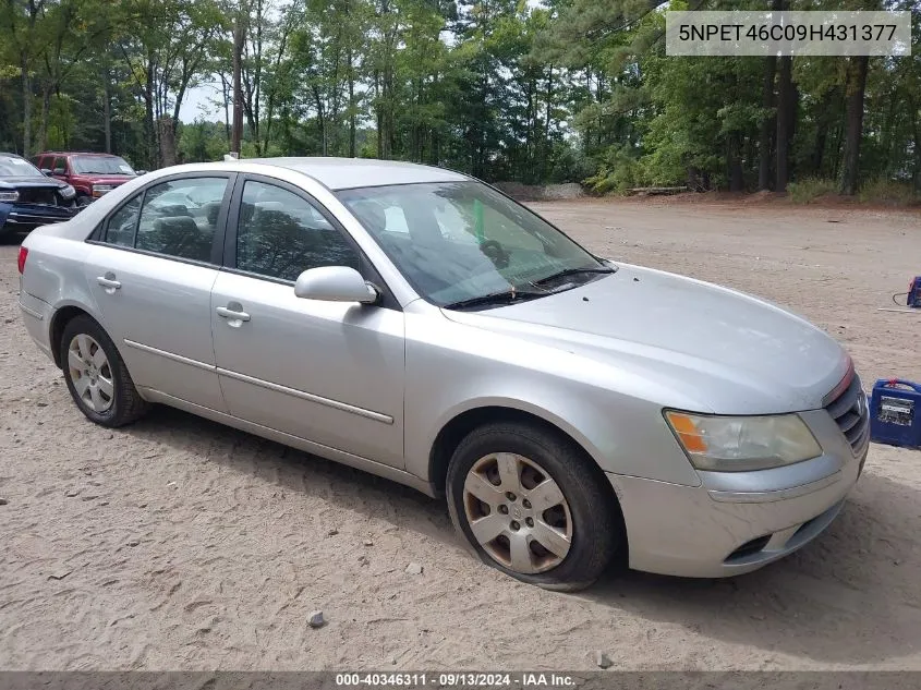 2009 Hyundai Sonata Gls VIN: 5NPET46C09H431377 Lot: 40346311