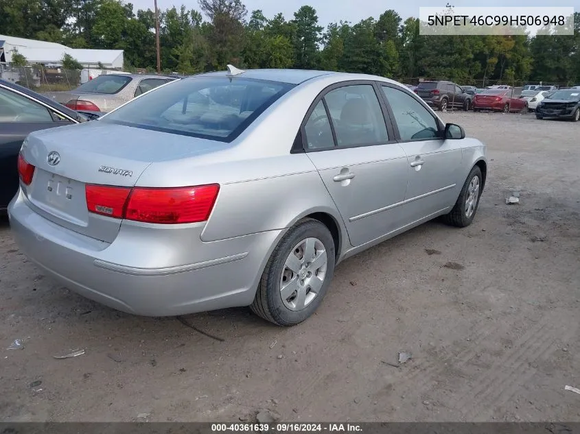 5NPET46C99H506948 2009 Hyundai Sonata Gls