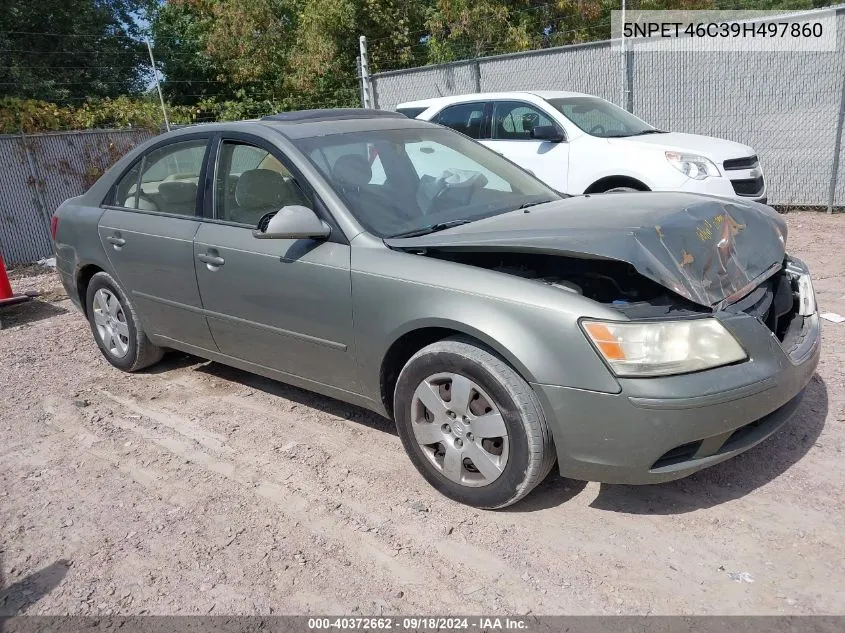 2009 Hyundai Sonata Gls VIN: 5NPET46C39H497860 Lot: 40372662