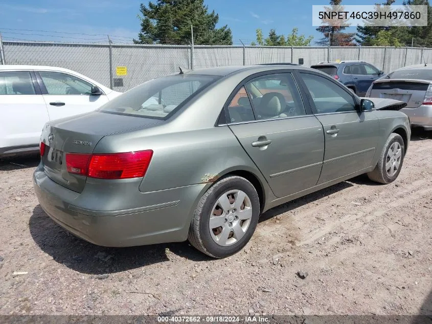 2009 Hyundai Sonata Gls VIN: 5NPET46C39H497860 Lot: 40372662