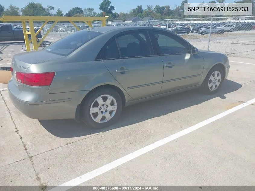 2009 Hyundai Sonata Gls VIN: 5NPET46C69H525733 Lot: 40376698