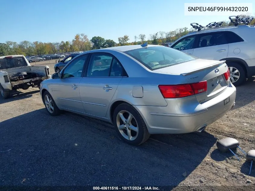 5NPEU46F99H432020 2009 Hyundai Sonata Se V6