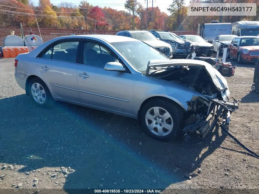 2009 Hyundai Sonata Gls VIN: 5NPET46C49H543177 Lot: 40619535