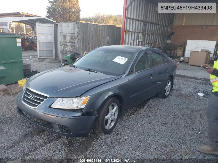 2009 Hyundai Sonata Se V6 VIN: 5NPEU46F19H433498 Lot: 40633455