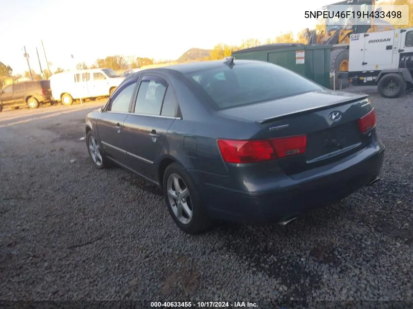 5NPEU46F19H433498 2009 Hyundai Sonata Se V6