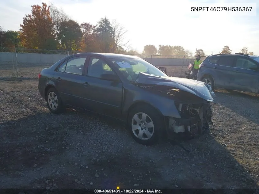 2009 Hyundai Sonata Gls VIN: 5NPET46C79H536367 Lot: 40651431