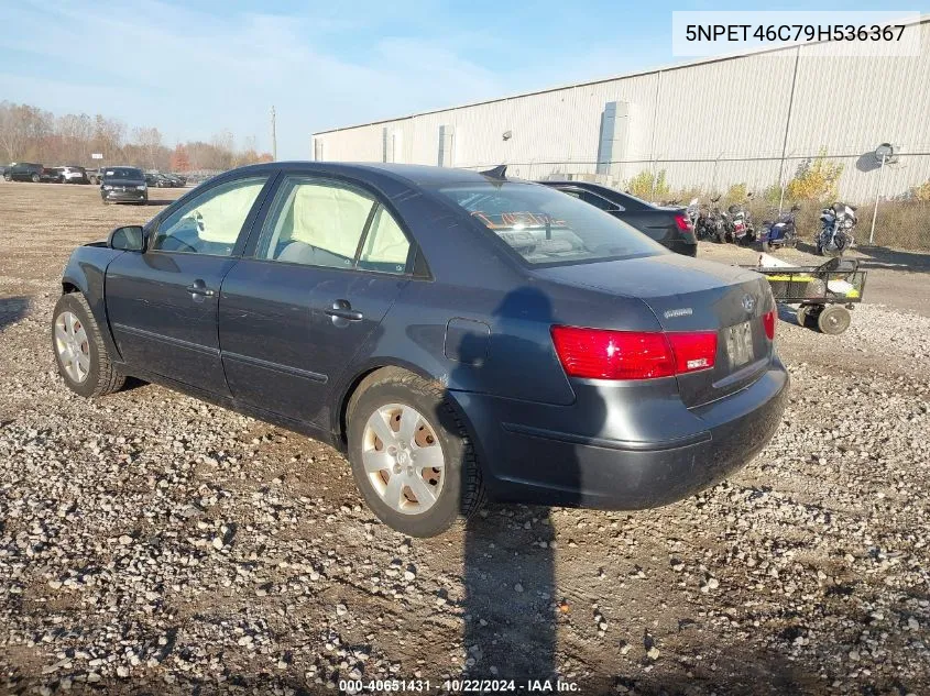 2009 Hyundai Sonata Gls VIN: 5NPET46C79H536367 Lot: 40651431