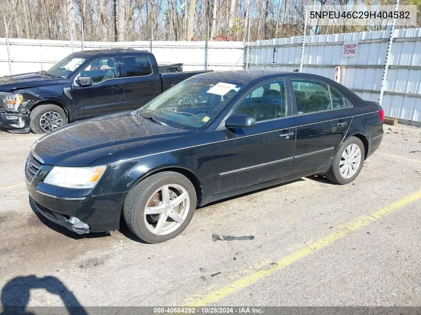 2009 Hyundai Sonata Limited VIN: 5NPEU46C29H404582 Lot: 40654292