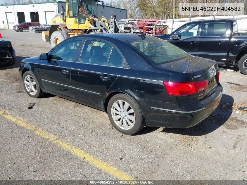 2009 Hyundai Sonata Limited VIN: 5NPEU46C29H404582 Lot: 40654292