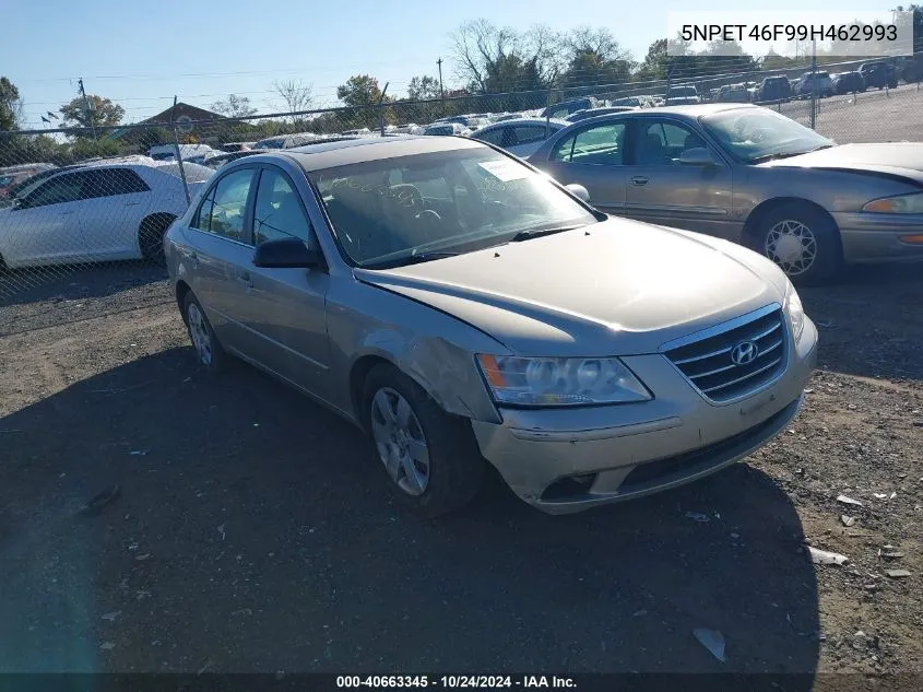 2009 Hyundai Sonata Gls V6 VIN: 5NPET46F99H462993 Lot: 40663345