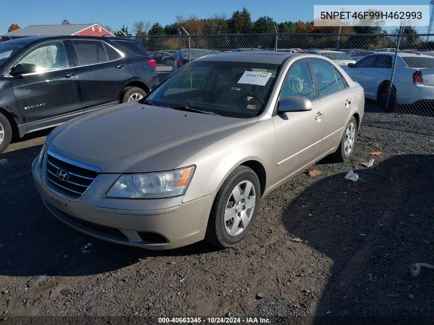 2009 Hyundai Sonata Gls V6 VIN: 5NPET46F99H462993 Lot: 40663345