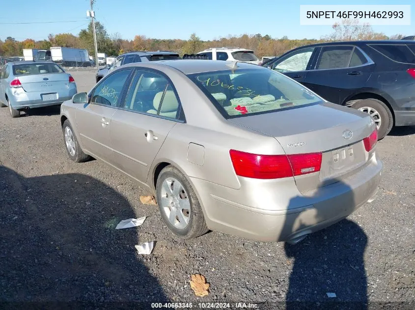 2009 Hyundai Sonata Gls V6 VIN: 5NPET46F99H462993 Lot: 40663345