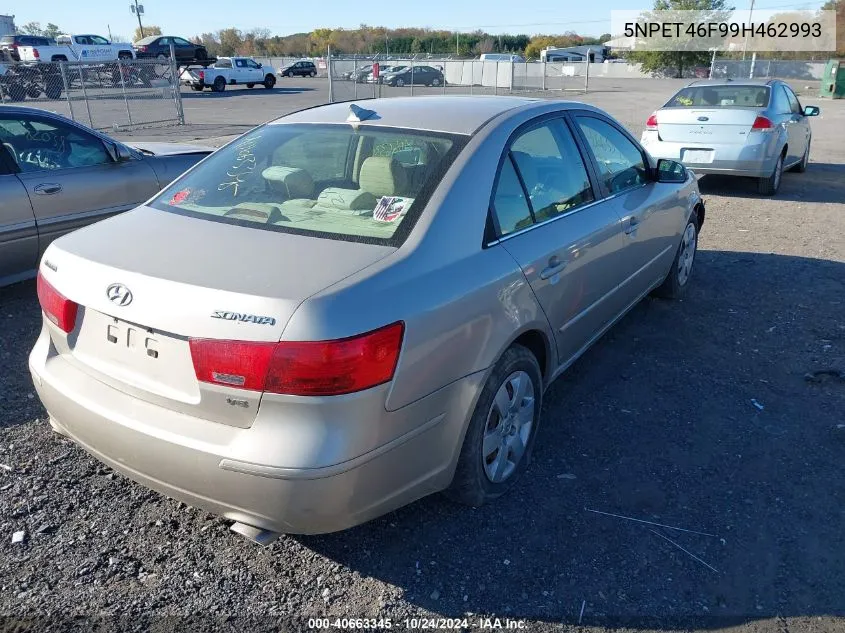 2009 Hyundai Sonata Gls V6 VIN: 5NPET46F99H462993 Lot: 40663345