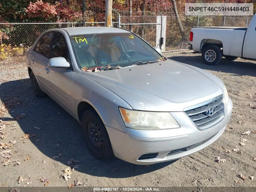 2009 Hyundai Sonata Gls VIN: 5NPET46C59H448403 Lot: 40692187