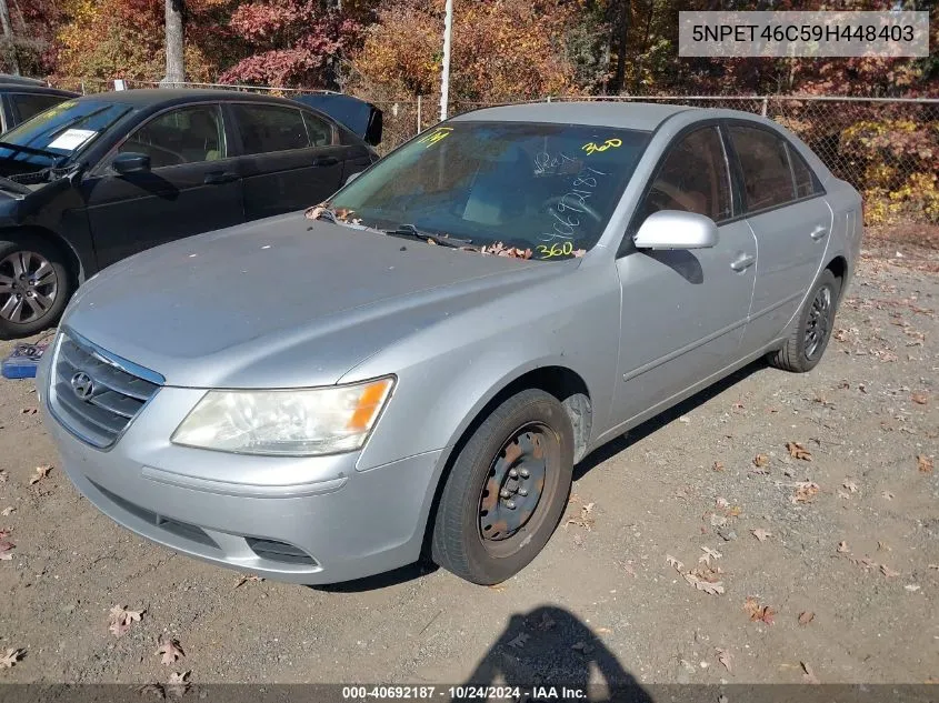 2009 Hyundai Sonata Gls VIN: 5NPET46C59H448403 Lot: 40692187