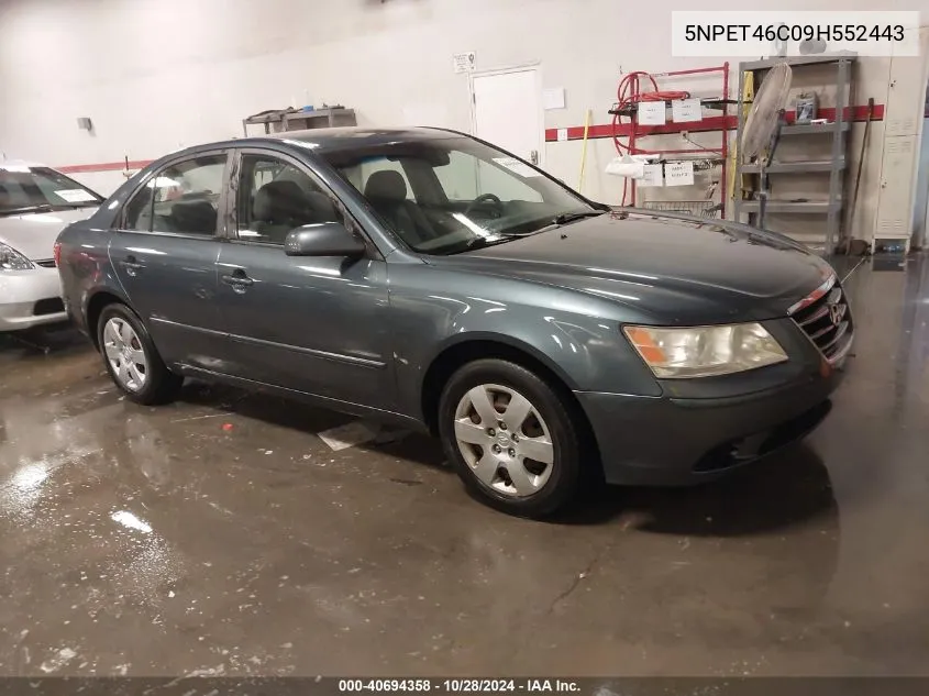 2009 Hyundai Sonata Gls VIN: 5NPET46C09H552443 Lot: 40694358