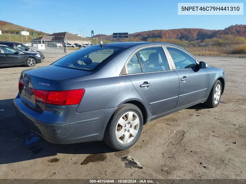 2009 Hyundai Sonata Gls VIN: 5NPET46C79H441310 Lot: 40704546