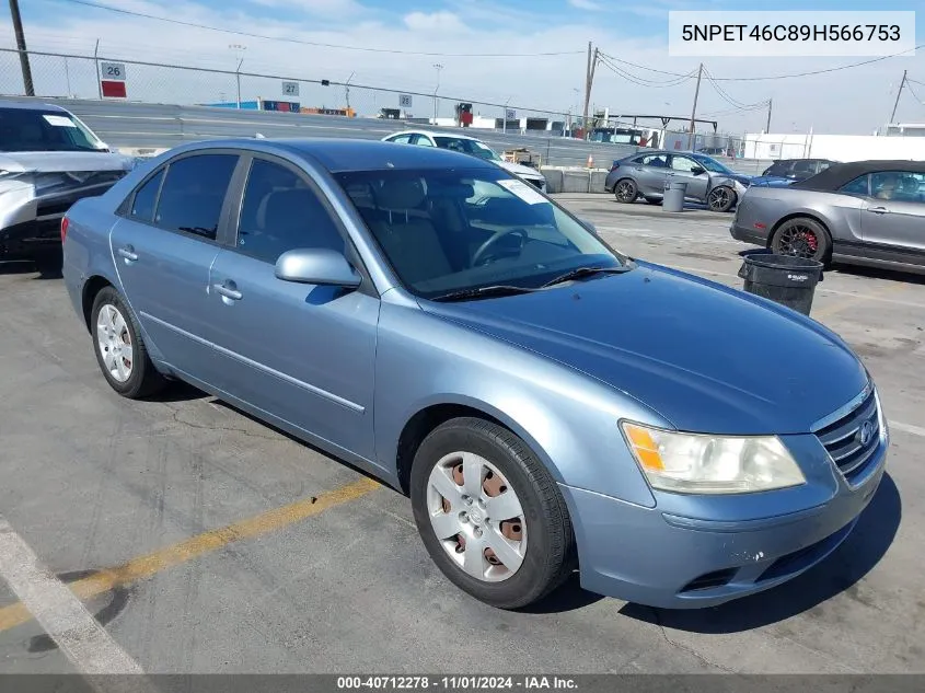 2009 Hyundai Sonata Gls VIN: 5NPET46C89H566753 Lot: 40712278