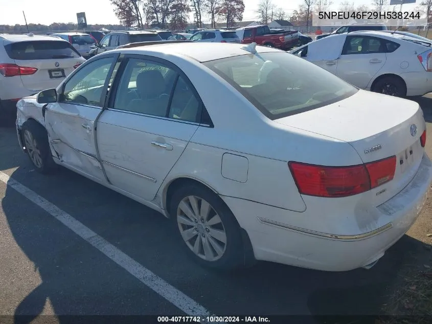 2009 Hyundai Sonata Limited V6 VIN: 5NPEU46F29H538244 Lot: 40717742