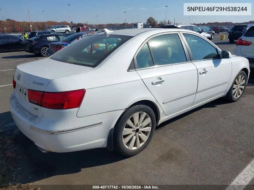 2009 Hyundai Sonata Limited V6 VIN: 5NPEU46F29H538244 Lot: 40717742