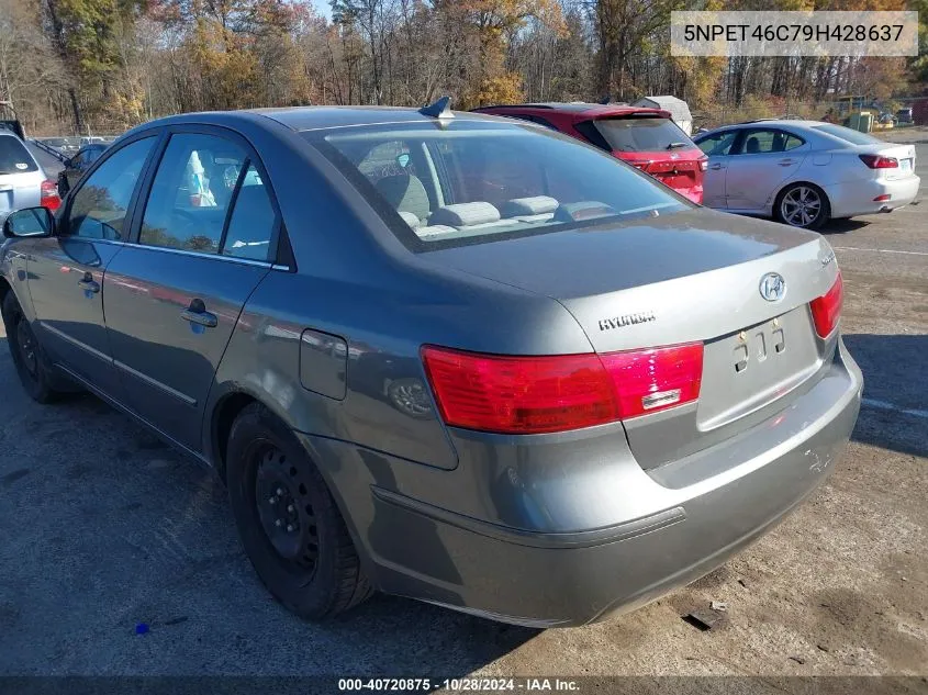 2009 Hyundai Sonata Gls VIN: 5NPET46C79H428637 Lot: 40720875