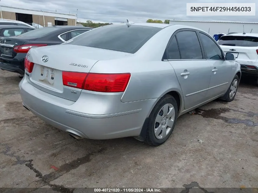 2009 Hyundai Sonata Gls V6 VIN: 5NPET46F29H456033 Lot: 40721020