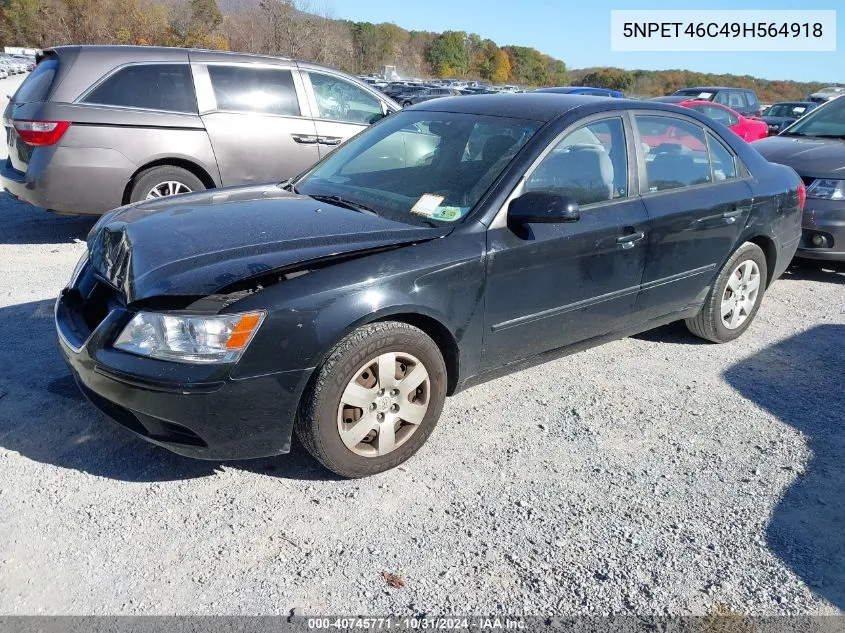 2009 Hyundai Sonata Gls VIN: 5NPET46C49H564918 Lot: 40745771