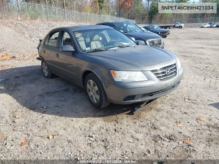 2009 Hyundai Sonata Gls VIN: 5NPET46C89H421034 Lot: 40746212