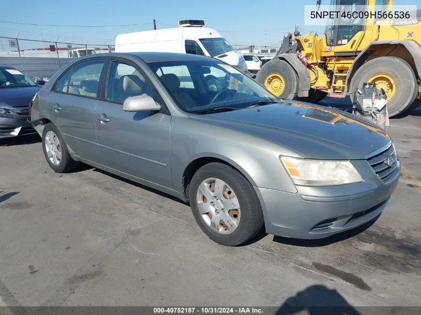 2009 Hyundai Sonata Gls VIN: 5NPET46C09H566536 Lot: 40752187