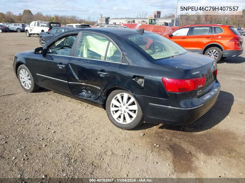 2009 Hyundai Sonata Limited VIN: 5NPEU46C79H407557 Lot: 40763687