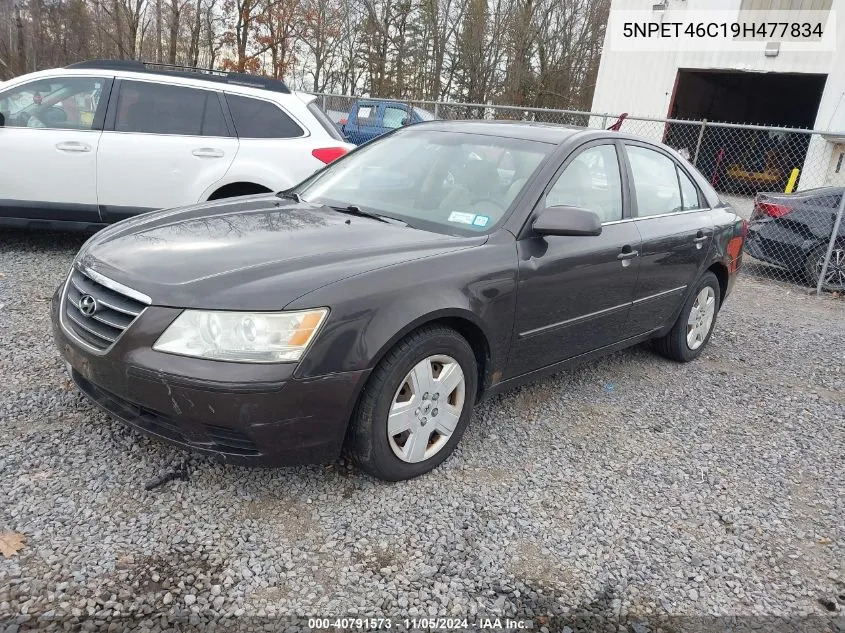 2009 Hyundai Sonata Gls VIN: 5NPET46C19H477834 Lot: 40791573