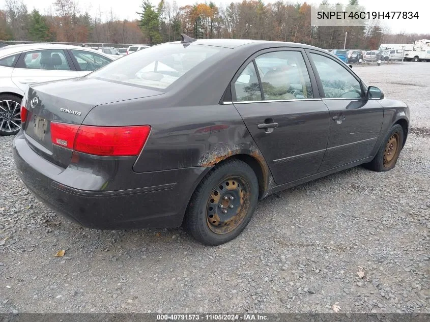 2009 Hyundai Sonata Gls VIN: 5NPET46C19H477834 Lot: 40791573